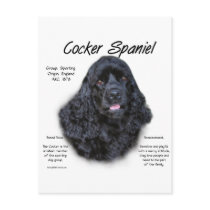 Cocker Spaniel (black) History Design