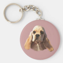 Cocker Spaniel Blondie Keychain