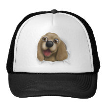 Cocker Spaniel Busting Out Hats