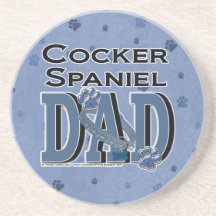 Cocker Spaniel DAD Beverage Coaster
