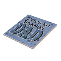 Cocker Spaniel DAD Ceramic Tiles