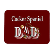 Cocker Spaniel DAD Rectangular Magnets