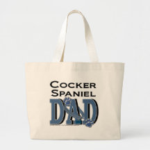 Cocker Spaniel DAD Tote Bags