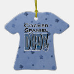 Cocker Spaniel DUDE Christmas Ornament