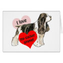 Cocker Spaniel Love cards
