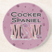 Cocker Spaniel MOM Drink Coaster