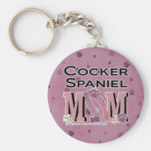 Cocker Spaniel MOM Keychain