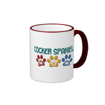 COCKER SPANIEL Mum Paw Print 1 Coffee Mug
