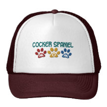COCKER SPANIEL Mum Paw Print 1 Hat