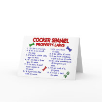 COCKER SPANIEL Property Laws 2