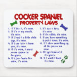 COCKER SPANIEL Property Laws 2 Mouse Mats