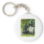 Cocker Spaniel & puppy 9W017D-068 keychains