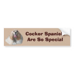 Cocker Spaniel Smiling Bumper Sticker bumper stickers