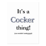 Cocker Spaniel Thing Postcard