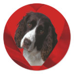 Cocker Spaniel Valentine stickers