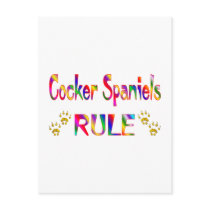 Cocker Spaniels Rule Post Cards