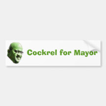 Cockrel for Mayor Bumper Sticker