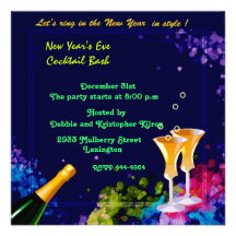 Cocktail Bash in style Personalized Announcement