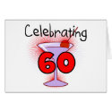 Cocktail Celebrating 60 Tshirts and Gifts cards