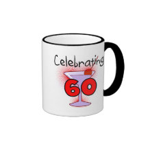 Cocktail Celebrating 60 Tshirts and Gifts Coffee Mugs