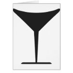 cocktail glass icon greeting cards