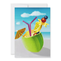 Cocktail in a Coconut