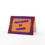 Cocktail Party invitation Greeting Card