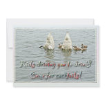 Cocktail Party Invitation - Swan Family