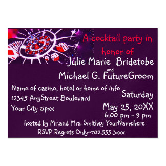 Casino themed party invitations uk