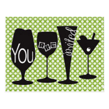 Cocktail Party Invite Post Cards