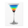 cocktail - rainbow colors post cards