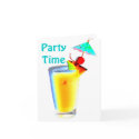 Cocktail Umbrella Drinks party invitation cards