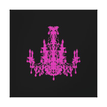 Coco Chandelier ~ Wrapped Canvas .75" Thick