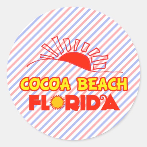 Cocoa Beach, Florida Round Sticker