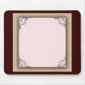 Cocoa brown and pink wedding mousepads
