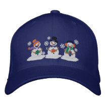 Cocoa Snowmen Baseball Cap