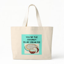 coconut cream pie lover canvas bags