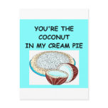 coconut cream pie lover postcards