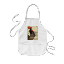 Cocorico Rooster by Steinlen  - Art Nouveau Apron
