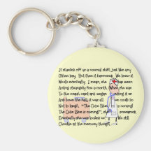 "Code Blue is Coming!"--Nurse Story Art Gifts Keychains