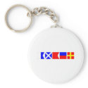 Code Flag Amber keychains
