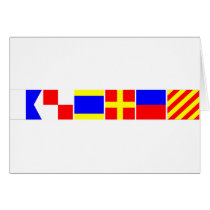 Code Flag Audrey Greeting Cards