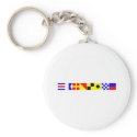 Code Flag Caroline keychains