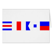 Code Flag Chase Greeting Card