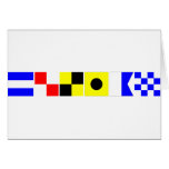 Code Flag Julian Greeting Card