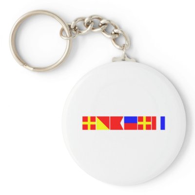 Code Flag Robert Keychain by CptMikey