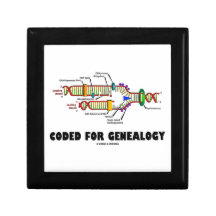 Coded For Genealogy (DNA Replication) Trinket Boxes