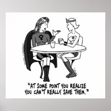 Codependent Superheroines Framed Print