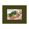 Codpedent Dog Relationships Cartoon Funny Postcard