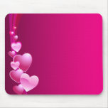 coeur rose mousepads